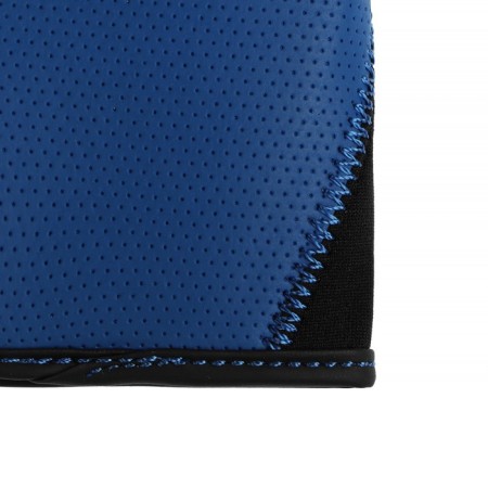 DSV steering wheel cover with inserts, perforation, neoprene, Black+ Blue, size M-4