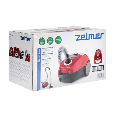 Vacuum cleaner Zelmer Kuba ZVC335, 650 W, 3 L, Red-Cherry-10