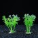 Set of artificial plants for aquarium (2 pcs), 12 cm