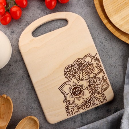 Cutting board with a pattern of 26x18 cm