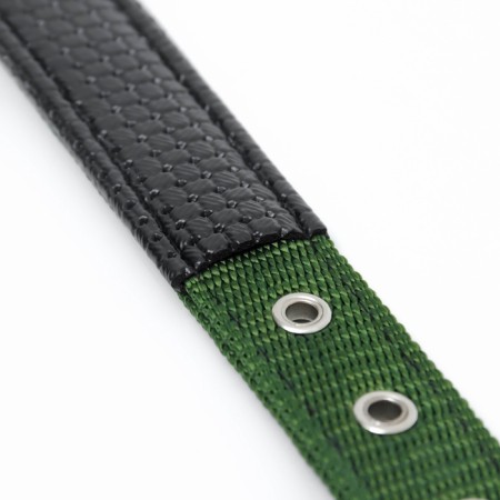 Collar "Comfort" Combined, 55 x 2.5 cm, Osh 40-50 cm, green-8