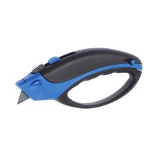 Knife universal tundra, 2K case, hand protection, trapezoidal blade (2 blades), 19 mm