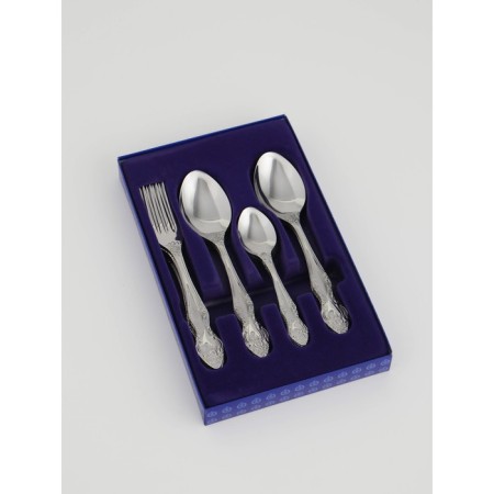 Set of cutlery "Troika", 18 items, cardboard box, silver color-4