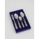 Set of cutlery "Troika", 18 items, cardboard box, silver color