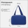 Lightning bag, external pocket, textura, blue color
