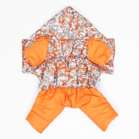 Combines for animals "Orange", fleece, 2XL (DS 34-36, Osh 34-36, OG 44-48 cm)-8