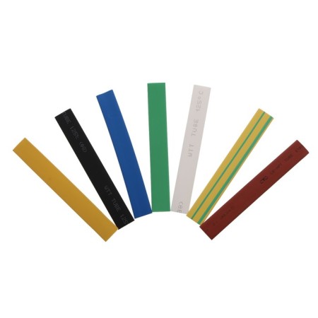 Heat -assigned tube 8/4 set (7 colors each 3 pcs, 10 cm), 21 pcs
