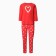 Female home set (jumper/pants), red color, size 52