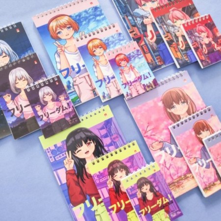 Notepad A5, 40 sheets on the crest Anime Freedoom, cover laminated cardboard, mix-5