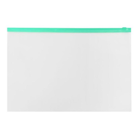 The convert folder on the A4 ZIP-Molniya, 150 μm, calligrata, transparent, green lightning