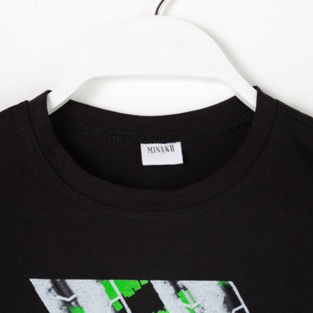 T -shirt Children's Minaku Bright, black color, height 104-10
