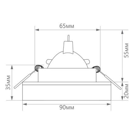 Lamp DL2541, MR16, 13W, G5.3, matte black color, gold, d = 65mm-1