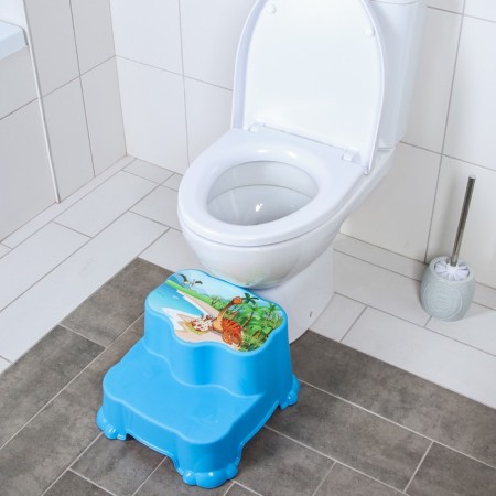 Children's stool, stand - step, mix color (blue, blue)-2