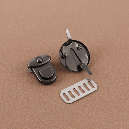 Bag Fraille, 2.5 × 2.5 cm, black nickel color-3