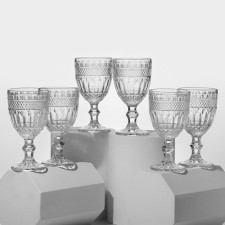 A set of glasses, glass, d = 9 cm, h = 17 cm, 360 ml, 6 pcs