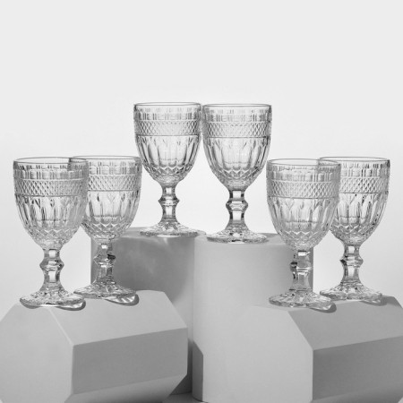 A set of glasses, glass, d = 9 cm, h = 17 cm, 360 ml, 6 pcs