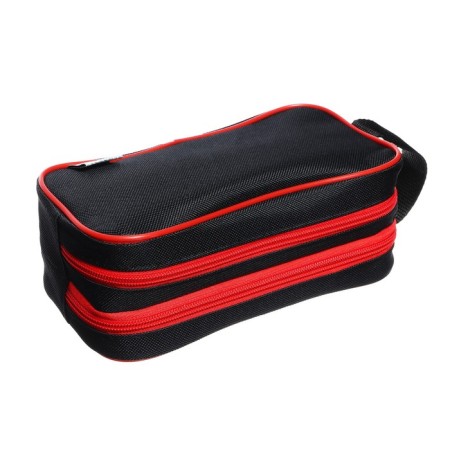 Penal soft 2 compartments, 100 x 220 x 70 mm, voluminous, "black-red"-2