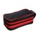 Penal soft 2 compartments, 100 x 220 x 70 mm, voluminous, "black-red"