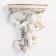 Wallness of the wall-regiment "Angel", 24 x 21 cm, white with gold