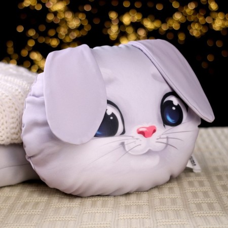 Antistress pillow "Bunny gray"-2