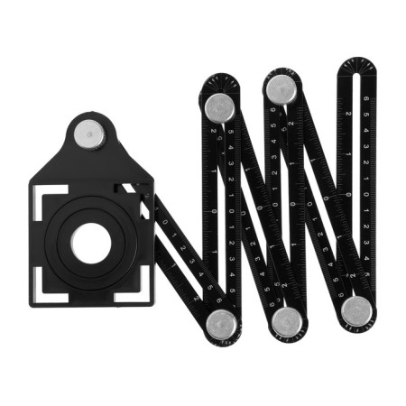 The folding line of the tundra for positioning holes during drilling, 6 angles, 25-45-60-8