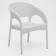 The Rattan Ola Dom chair, white, 58 x 62 x 80.5 cm