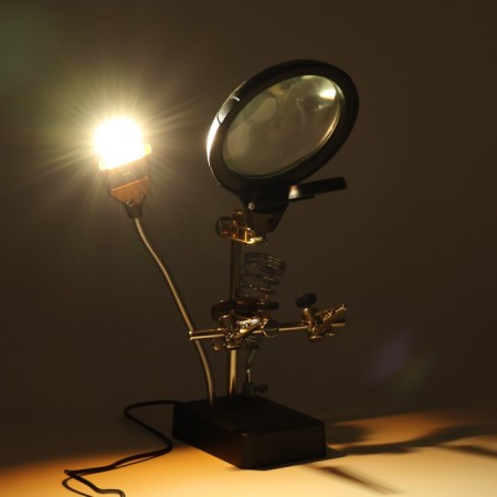 Third hand for soldering, lens 85.30.30mm, backlight-5