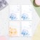 Set of mini -postcard "Flowers - 1" Pink background, 33 pieces, 7.5x10.5 cm