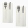 Converts set for instruments Home Collection-2 pcs, 22x10cm, white, 100%lin