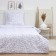 Lovelife Bed Lowel Set "Branches" Ts. White 147*210.150*215.70*70 -1 pcs, 100% cotton, calico 120 g/m2