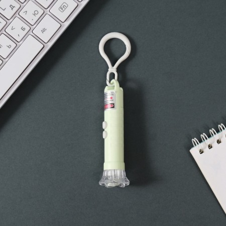 Laser pointer+flashlight "Green" 3 modes shines, flashes, laser Lr44x3 pcs 3x3x9 cm-1