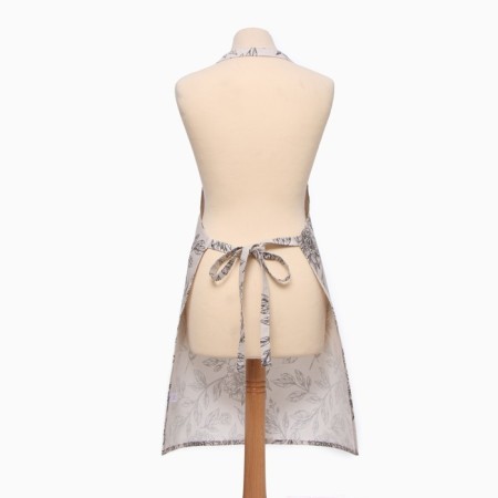 Apron Ethel "Black Flowers" 60x70cm, 100% HL, sarzha 190 g/m2-12