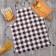 Apron Dilyana "Cell" 60x70 cm, 100% cotton, mitch 164 g/m2