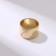 Ring "Care" trend, color gold, dimensionless