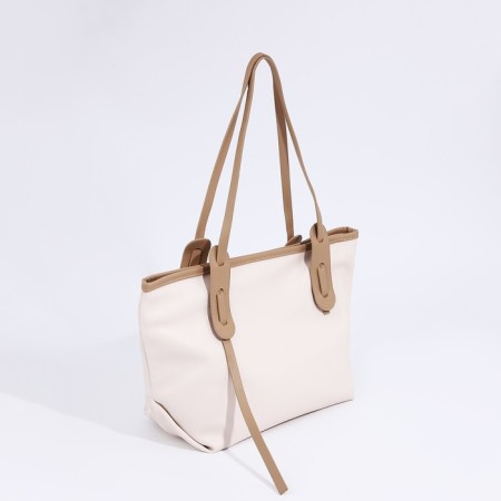 Zipper bag with lightning, white color-1