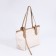 Zipper bag with lightning, white color