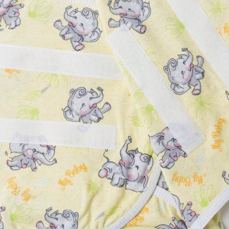 Velcro diaper, height is 50-62 cm, culinary, yellow color, print mix-7