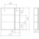 Mirror cabinet for bathroom Domino Style 60 Ideal, left/right