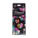 Pencils 12 colors in a cardboard box, hexagonal, wooden, flowers on a black mix
