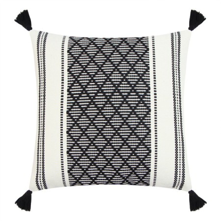 Decorative pillowcase "Ethel" Scandil 45*45 cm black, 100% p/e