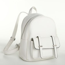 City backpack on lightning, white color