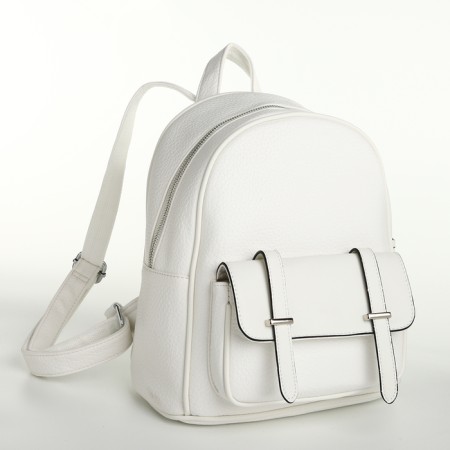 City backpack on lightning, white color