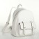 City backpack on lightning, white color
