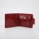 Women's wallet on the button, red color
