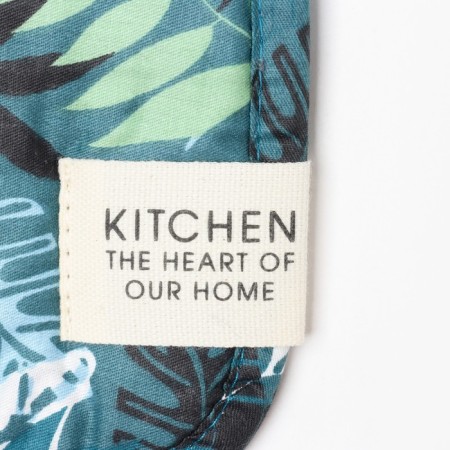 Set of kitchen. Ethel "Paporotnik": mittens 20x28 cm, severity 19x19 cm, 80% HL, 20% PE-4