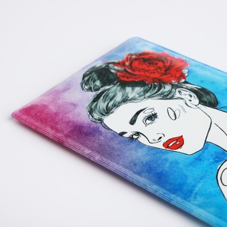 Cover for passport, blue color-4