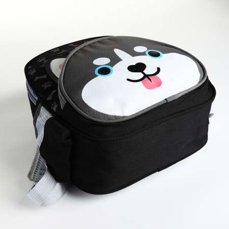 Baby backpack on lightning, 3 outer pockets, black color-3