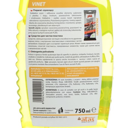 ATAS "Vinet" salon cleaning tool, universal, 750 ml-3