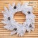 New Year's Wreath "White" bump silver 55cm