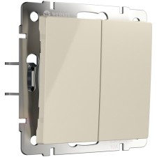 Two -valve switch with self -return (ivory) W1122403